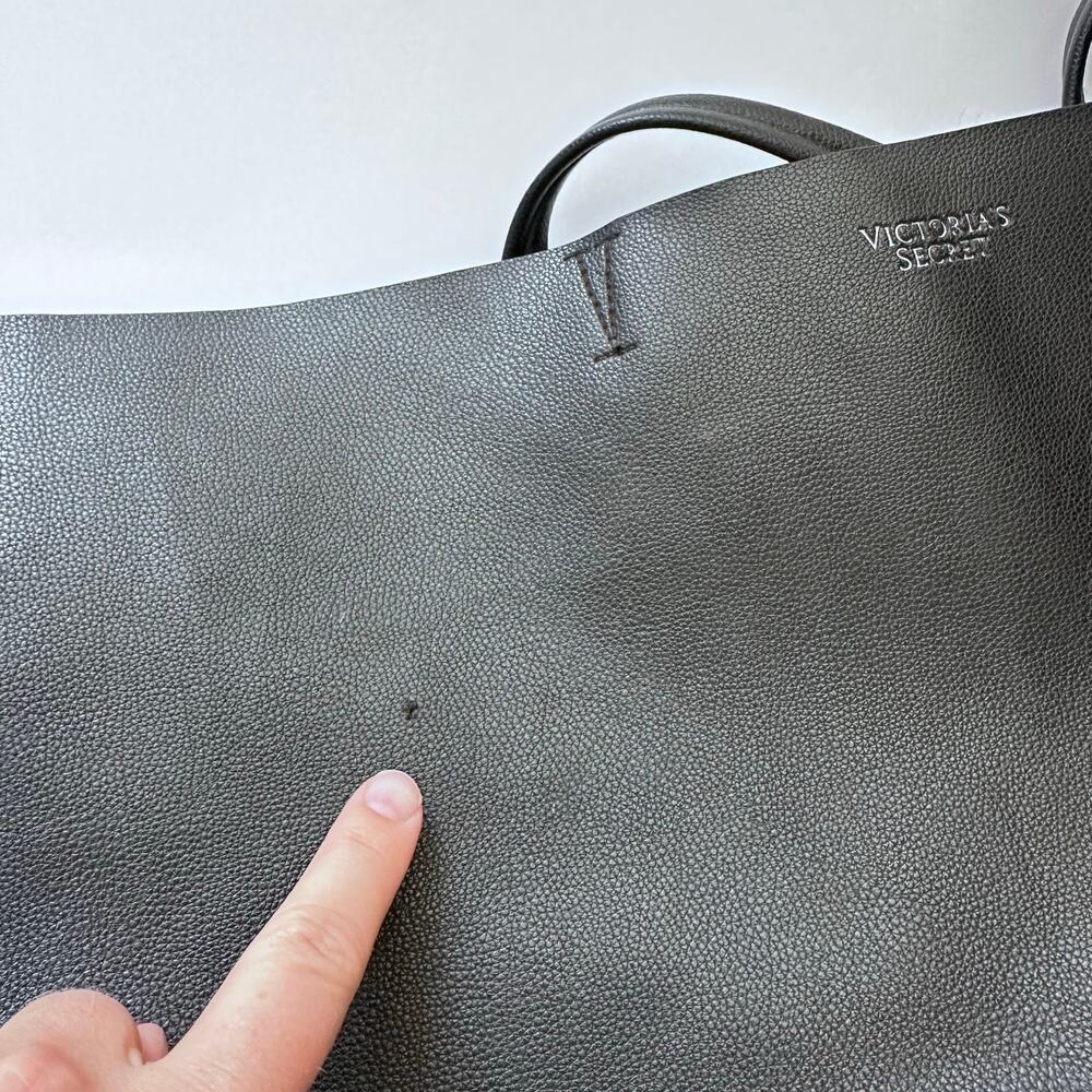 Victoria's Secret Large Faux Leather Tote Bag - Picture 8 of 11
